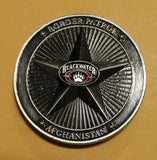 Central Intelligence Agency CIA Blackwater Afghanistan Border Patrol Serial #078 Challenge Coin
