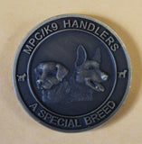 Multipurpose Canine MPC / K9 Handler Working Doggie Style Bronze Challenge Coin