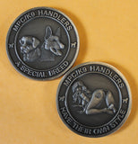 Multipurpose Canine MPC / K9 Handler Working Doggie Style Bronze Challenge Coin