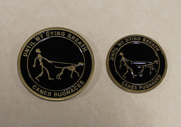 INFORMATION: Naval Special Warfare Group DEVGRU SEAL Team 6 / Six K9 War Dog Challenge Coin