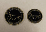 INFORMATION: Naval Special Warfare Group DEVGRU SEAL Team 6 / Six K9 War Dog Challenge Coin