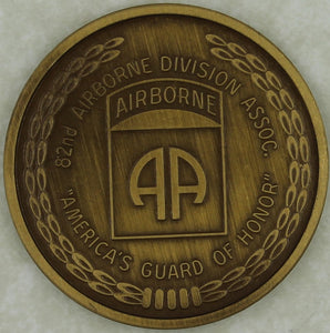 82nd Airborne Division Iron Mike All American Army Challenge Coin