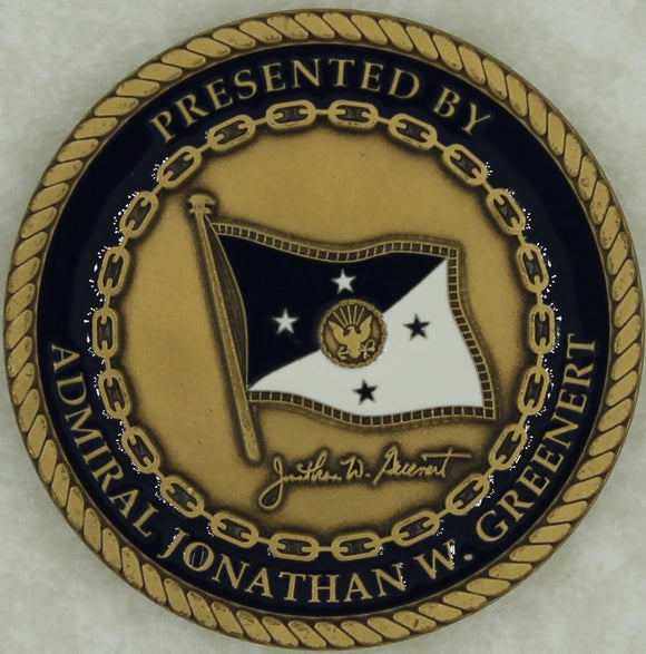 Chief of Naval Operations Admiral Johnathan W. Greenert Navy Challenge Coin
