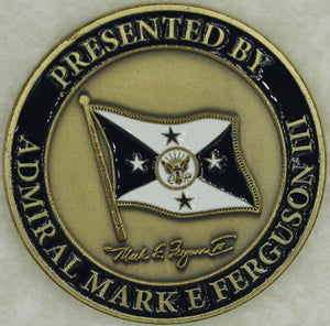 Vice Chief of Naval Operations Admiral Mark E. Ferguson III Navy Challenge Coin