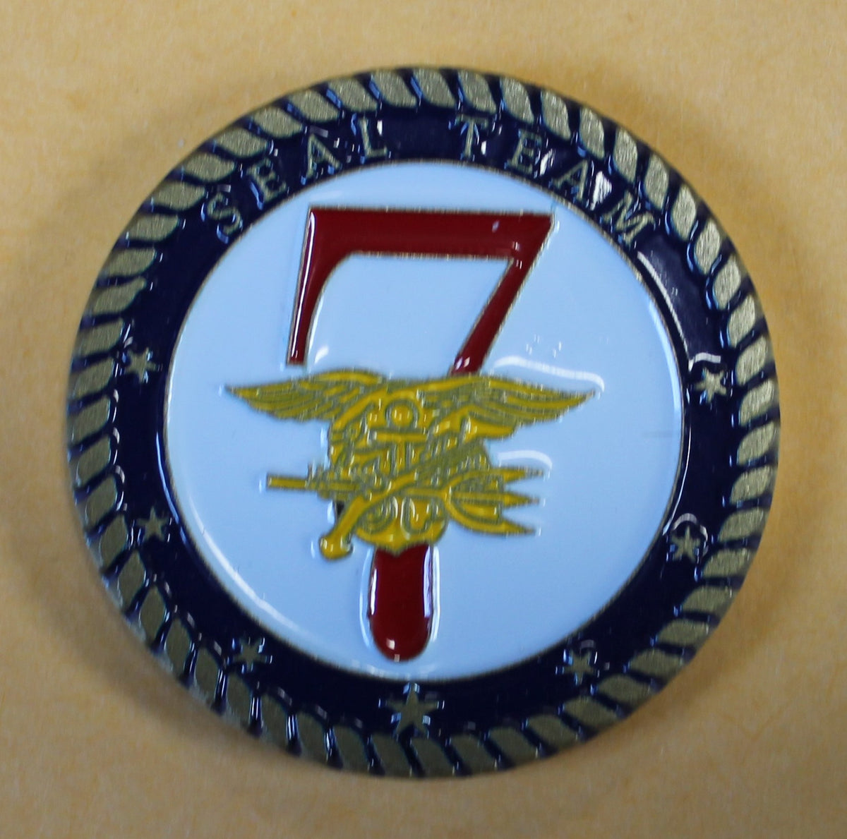 SEAL Team 7 / Seven The Magnificent Seven bronze Navy Challenge Coin ...