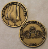 Air Traffic Control ATC D@MN RIGHT I CAN SEPARATE EM' Air Force Challenge Coin
