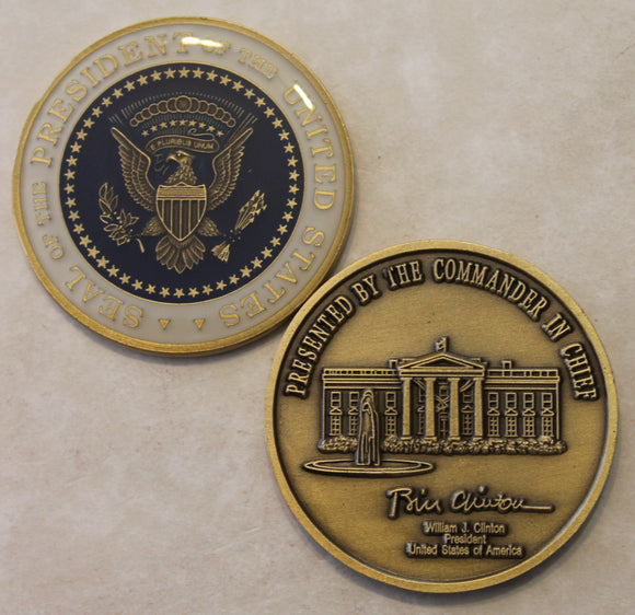 President William J. Clinton, 43rd President Challenge Coin