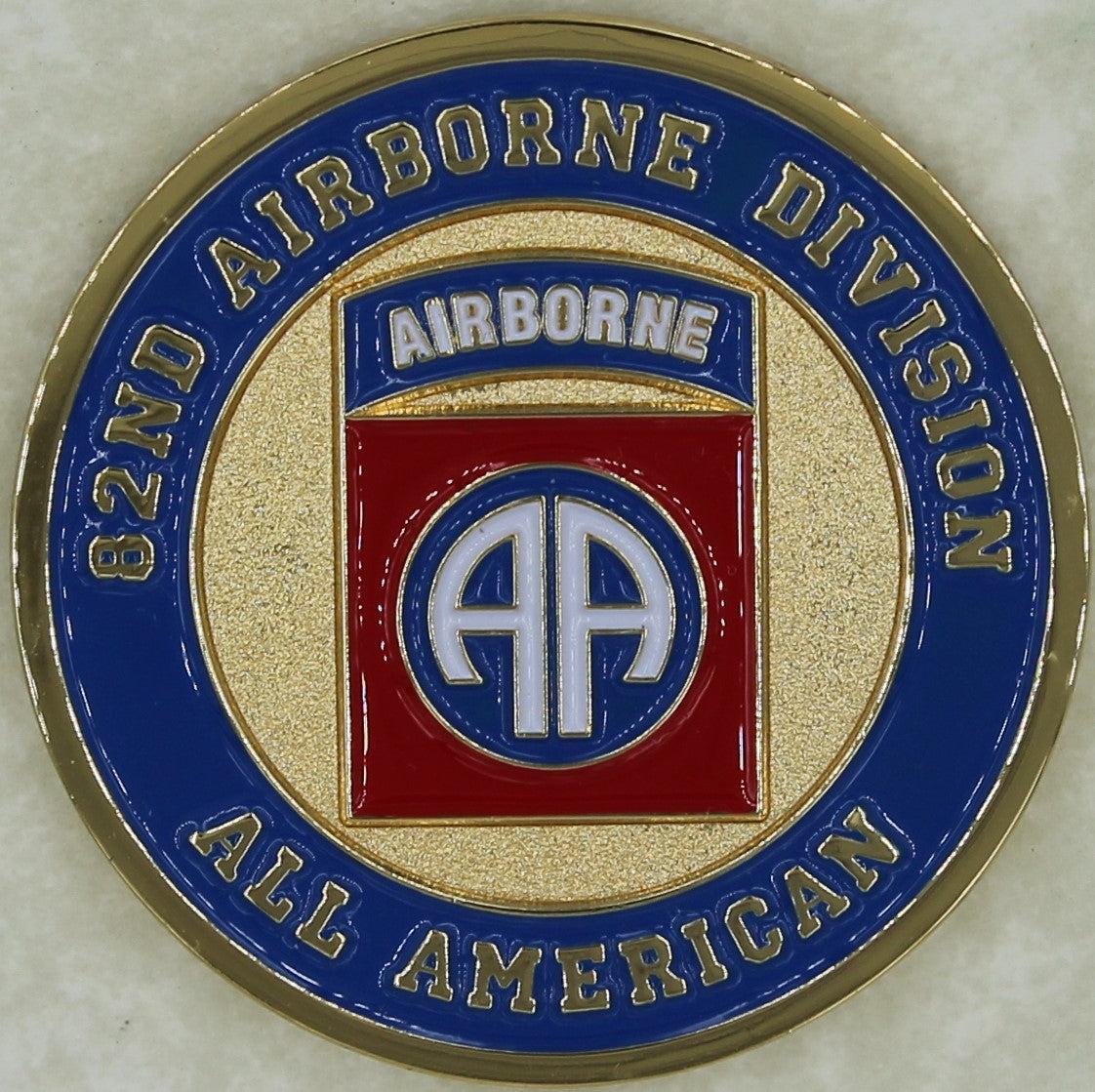 thumbnail image 2 of US Military 82nd Airborne Division Challenge Coin - All American Respect 2 of 3
