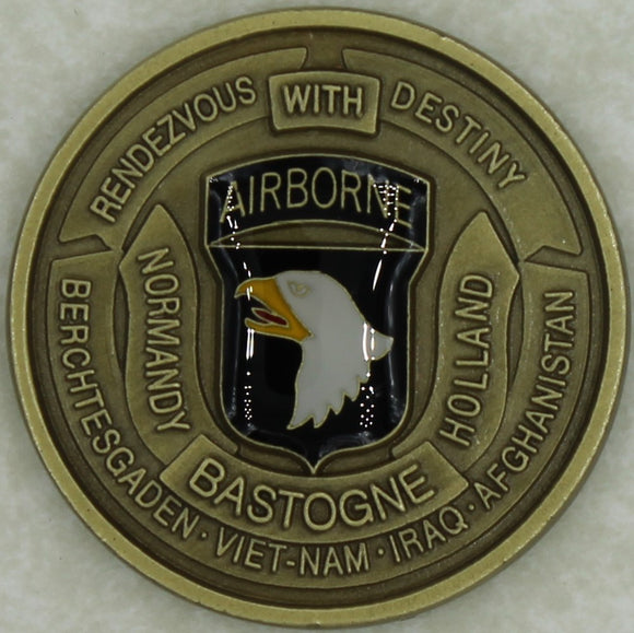 101st Airborne Division Afghanistan-Iraq Army Challenge Coin