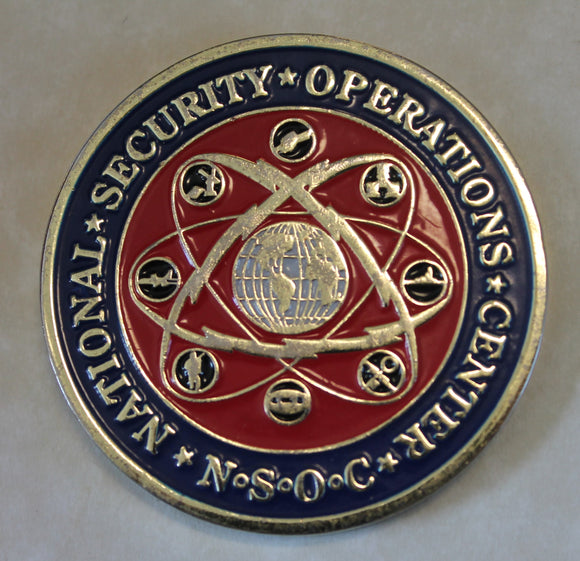 National Security Agency NSA Security Operations Center NSOC SIGINT Team Four / 4 Spying Challenge Coin