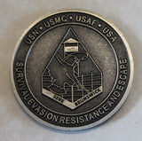 Survival Evasion Resistance & Escape SERE Brunswick Maine Navy Challenge Coin