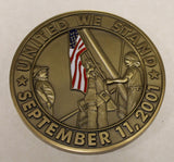 9-11 September 11, 2001 United We Stand United States Freedom's Defender Medal / Medallion / Challenge Coin