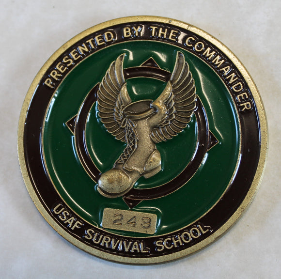 SERE Air Force Commander Serial Numbered and Navy SERE Challenge Coins