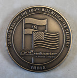 Bell Helicopter, 100th Deilvery India Challenge Coin