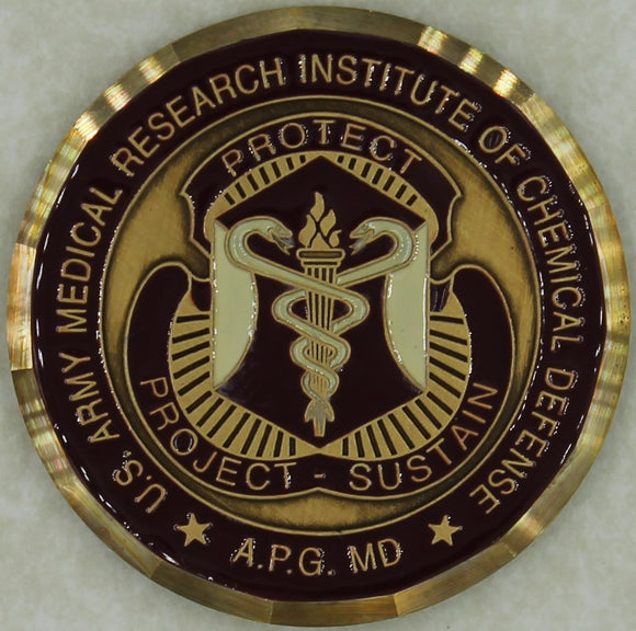 Medical Research Institute of Chemical Defense MRICD Army Challenge Coin