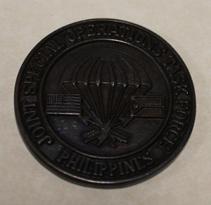 Joint Special Operations Task Force Philippines JSOTF-P Counter Terrorist Operations Black Nickel Military Challenge Coin
