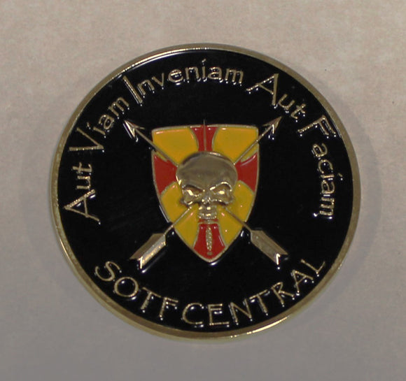 5th Special Forces Group Airborne 1st Battalion Alpha / A Company Command Sergeant Major CSM Special Operations Task Force Central  SOTF-C Nov 2007- Jun 2008 Iraq Army Challenge Coin