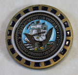 USS John F Kennedy CV-67 Aircraft Carrier Navy Challenge Coin