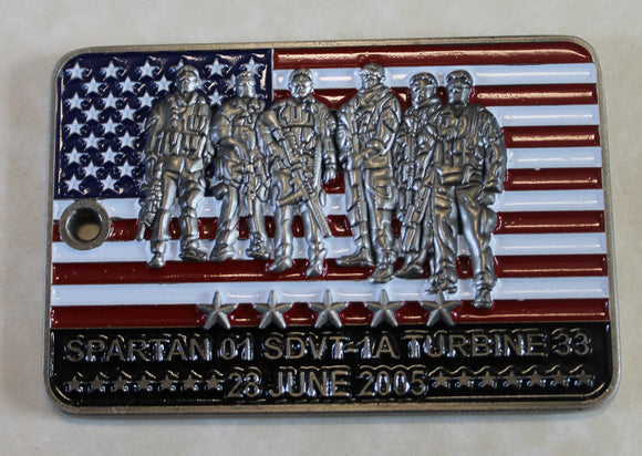 Operation RED WINGS 6-28-05 Never Forget Turbine 33 SDTV01 Navy SEAL / Army 160th SOAR Challenge Coin