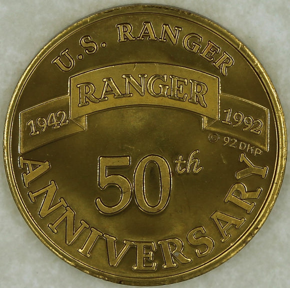 50th Anniversary Airborne Rangers Army Challenge Coin