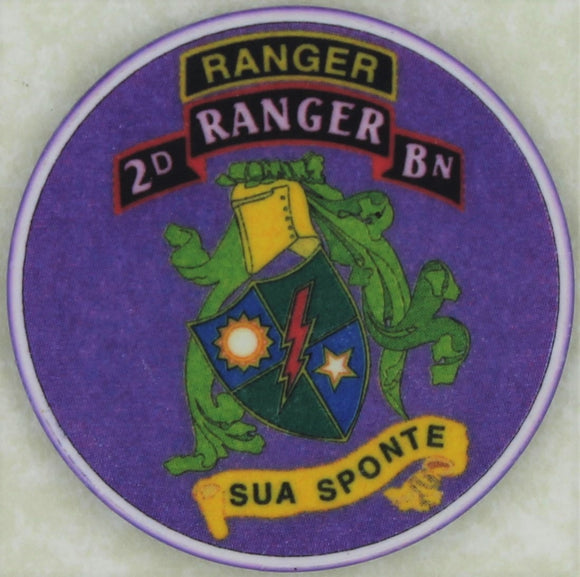 2nd Ranger Battalion DKP Poker Chip Army Challenge Coin