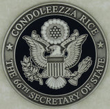 66th Secretary of State Condoleezza Rice With Appreciation Challenge Coin