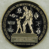 Seabee / CB Fighting and Building 75 Years Navy Challenge Coin