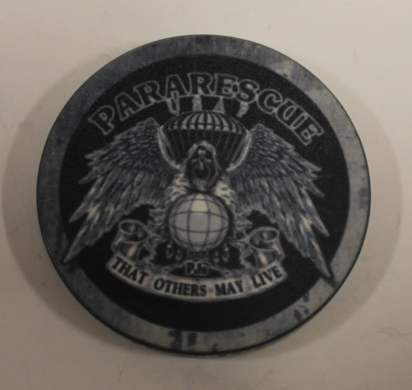 Pararescue PJ Combat Rescue Saved By Pedro AFSOC Air Force Poker Chip Challenge Coin