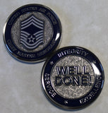 Chief Master Sergeant / CMSGT "Well Done" Air Force Challenge Coin