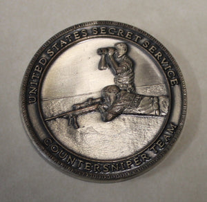 US Secret Service Counter Sniper Team (Silver Toned Version) Challenge Coin