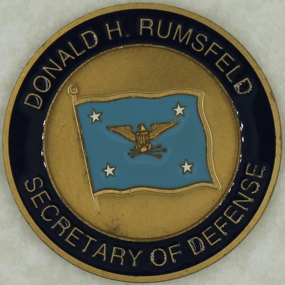 Secretary of Defense Donald H. Rumsfeld Challenge Coin