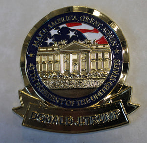 President of the United States Donald J. Trump #45, Make America Great Again MAGA Challenge Coin