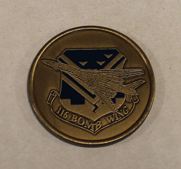 116th Bomb Wing B-1 BONE 2001 Outstanding Unit Air Force Challenge Coin