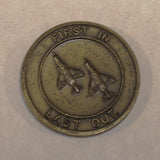 90th Tactical Fighter Squadron First In - Last Out Pair-O-Dice F-4 Phantom Clark Air Base, Phillipines Air Force Challenge Coin