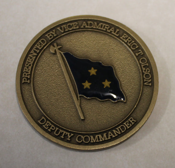 Bull Frog - Deputy Commander Vice Admiral Eric T. Olson Special Operations Command SOCOM Navy SEAL Admiral Challenge Coin