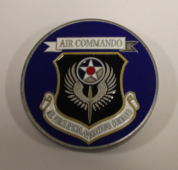 Air Force Special Operations Command AFSOC Vice Commander 1-Star General Air Force Challenge Coin