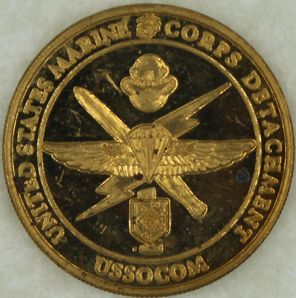 Marine Corps Special Operation Command MCSOCM Detachment 1 MARSOC Challenge Coin