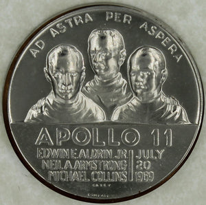 USA First On The Moon AD ASTRA PER ASPERA Apollo 11 Coin