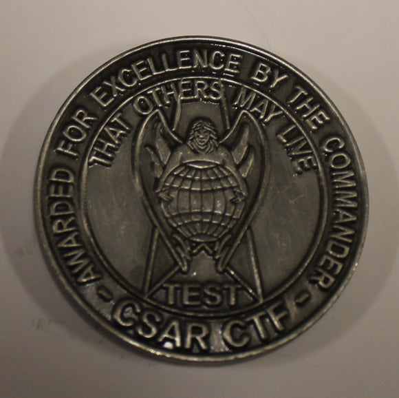 Commander Combat Search and Rescue Combined Test Facility  Pararescue / PJ Air Force Challenge Coin