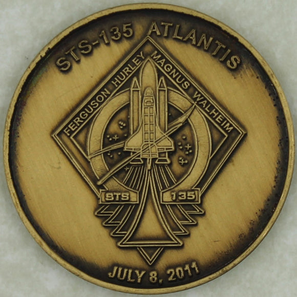 STS-135 Atlantis July 8, 2011 Final Shuttle Flight Coin