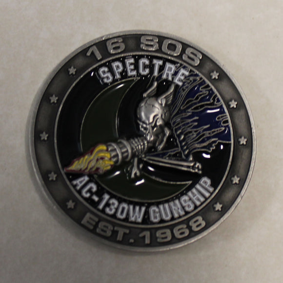 16th Special Operations Squadron Spectre / Stinger II Gunship Air Force Challenge Coin