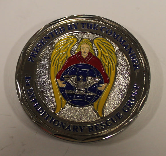 Commander 1st Expeditionary Rescue Group Archangel Pararescue PJ Air Force Challenge Coin