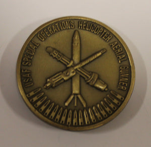 Special Operations Helicopter UH-1F/P UH-IN MH-53J MH-606 Aerial Gunner / Rescue Air Force Challenge Coin