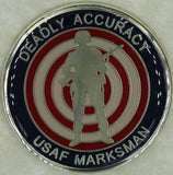 Marksman Small Arms Expert 43-50 In Target Air Force Challenge Coin