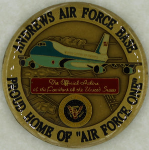Proud Home Air Force One Andrews AFB, DC Air Force Challenge Coin