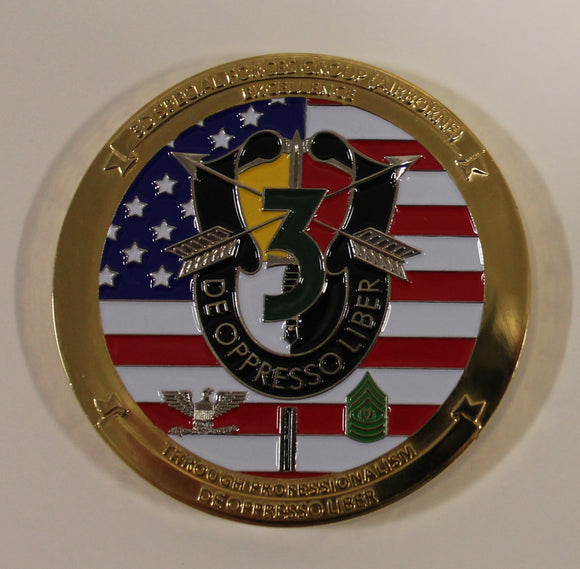 3rd Special Forces Group Airborne Commander ser#1016 Army Challenge Coin