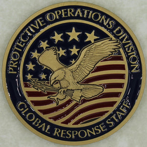 Central Intelligence Agency CIA Protective Operations Division Global Response Staff GRS Challenge Coin