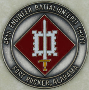 46th Engineer Battalion Combat Heavy Army Challenge Coin