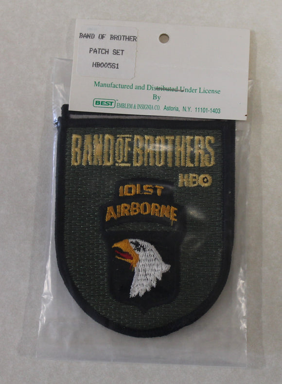 101st Airborne Division Band of Brothers (Original Packaging, HBO Series) Pair of Army Patches / Patch