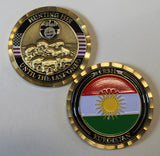 Erbil Kurdistan, Kurds Hunting ISIS Until The Last One Skulls Challenge Coin